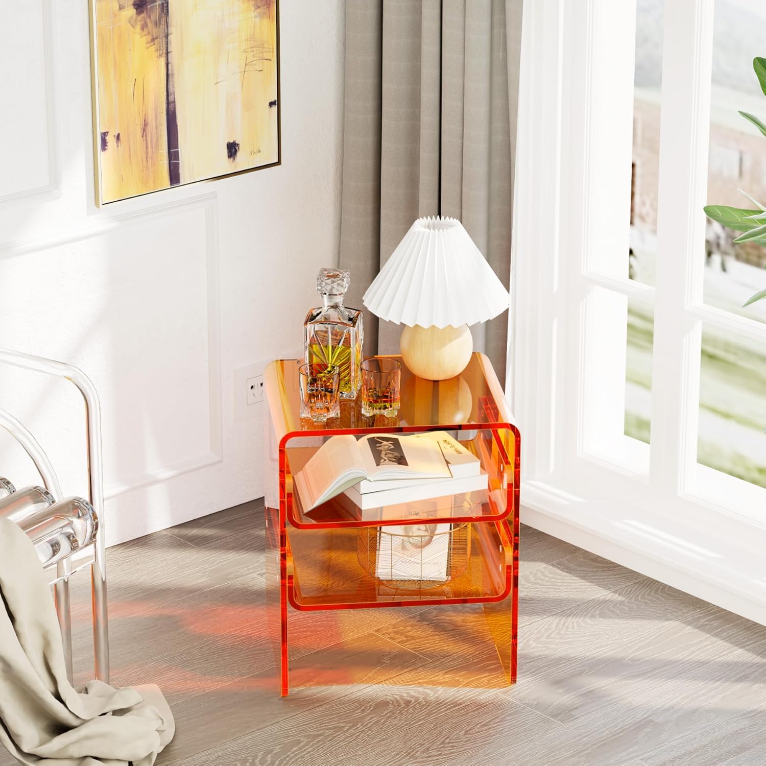 Aura Acrylic Side Table